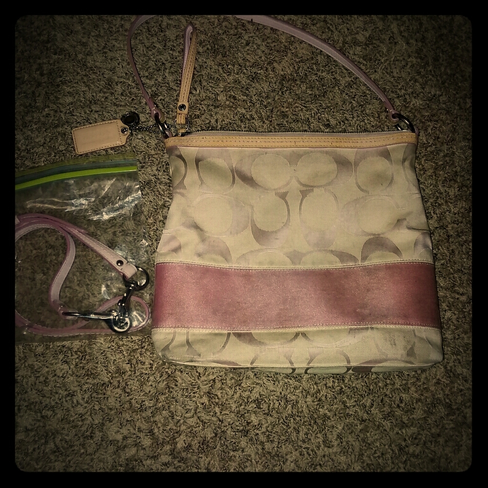 Pink coach purse